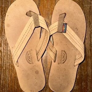 Rainbow Kids Beige Flip Flops